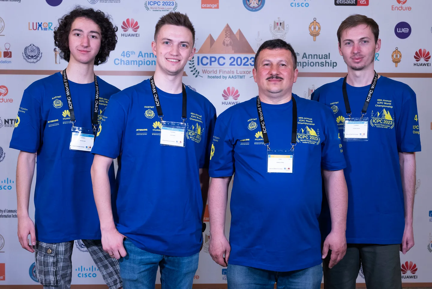 Uzhhorod National University team at the ICPC World Finals in Luxor